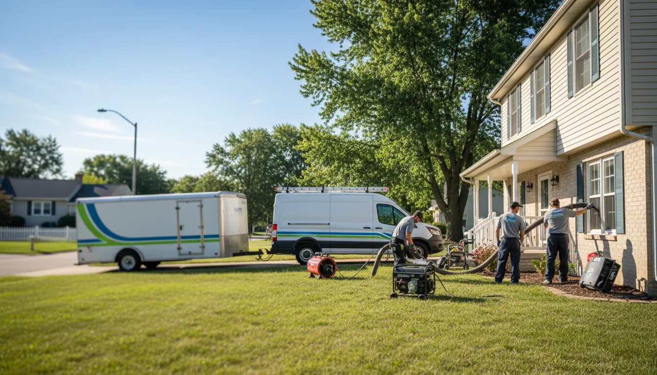 Flooded Basement Restoration And Cleanup With Repair in Laura, OH near me